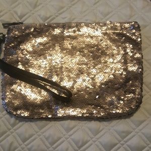 NWOT Golden Brown Sparkly Sequin Handbag